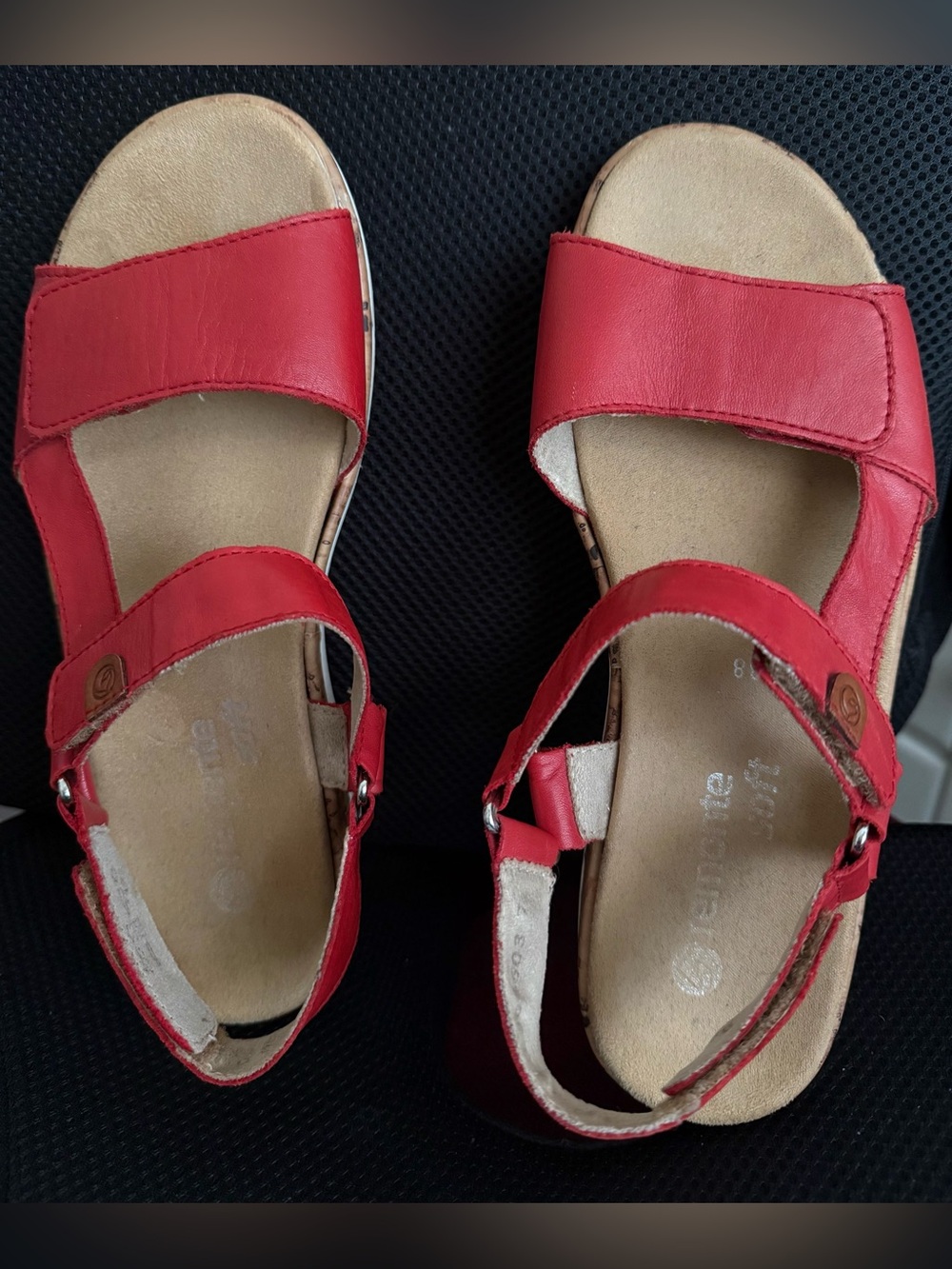 Remonte Leather Adjustable Comfort Sandals - Women